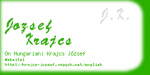 jozsef krajcs business card